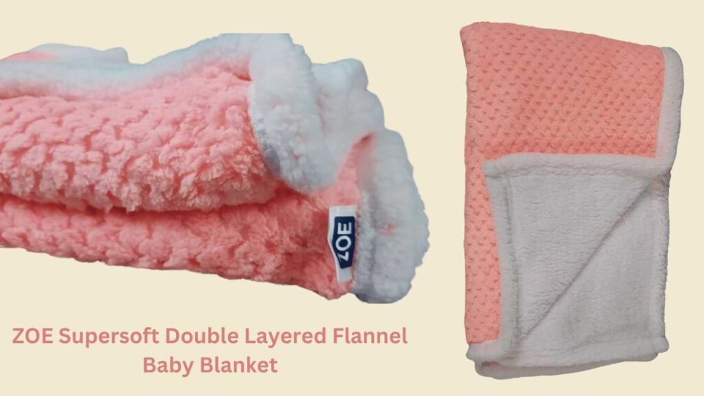 ZOE Supersoft Double Layered Flannel Baby Blanket